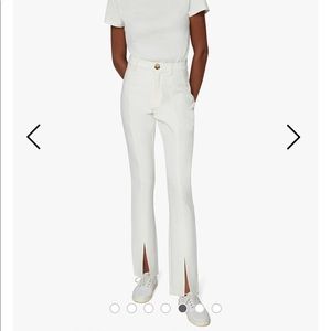 DB SLIT STRETCH HERRINGBONE TWILL PANTS